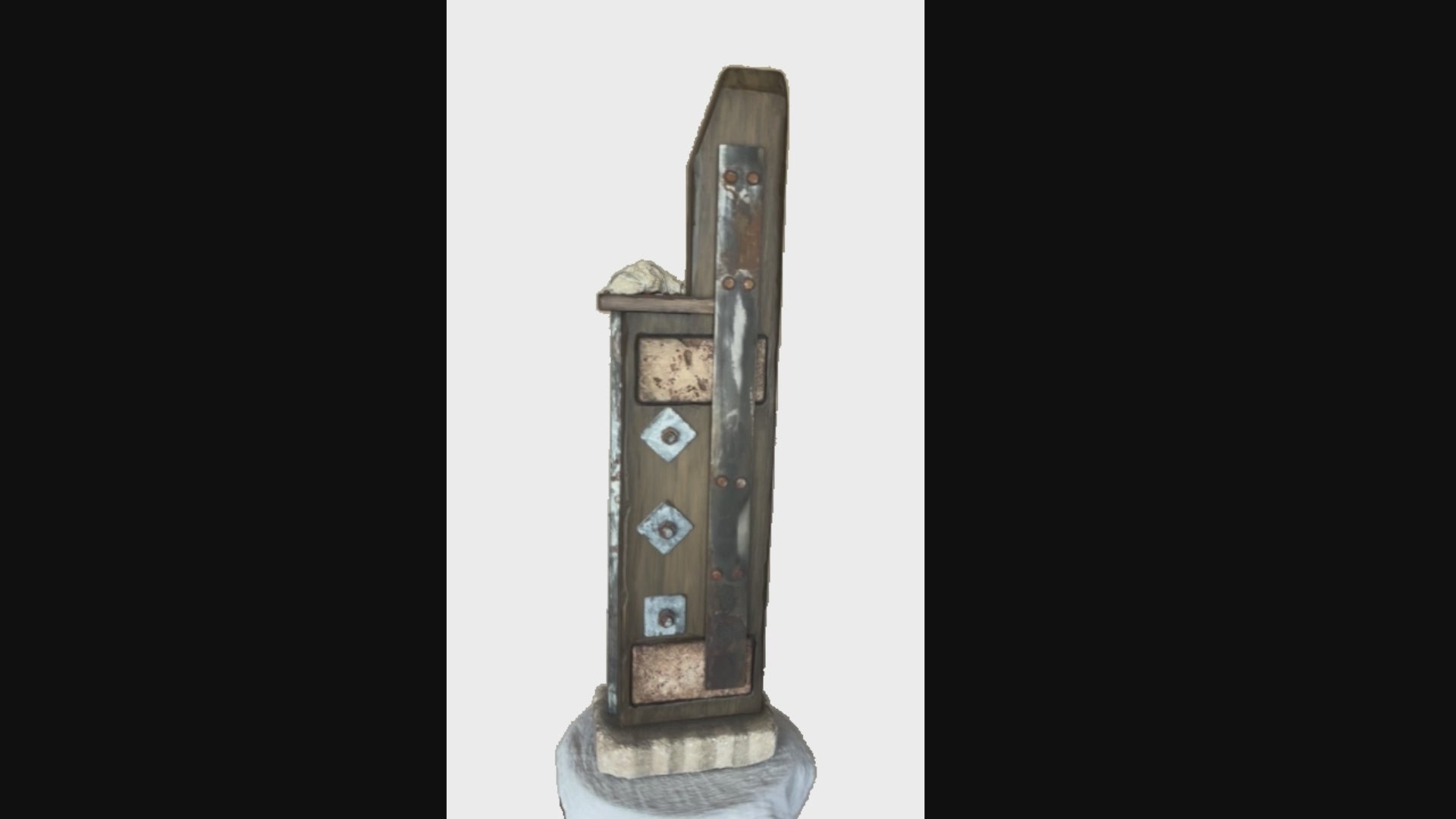 Video of rustic sculpture, Steel, inspired by the Wabi-Sabi aesthetic by Robert Schott