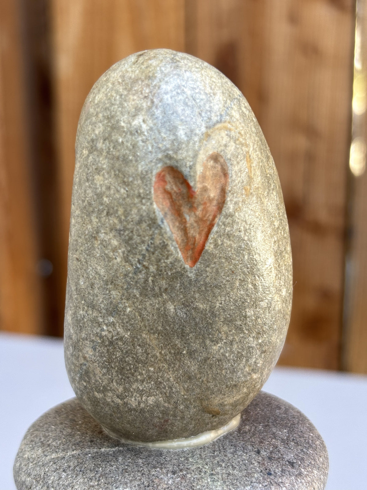 Wabi-Sabi stacked stone sculpture by Robert Schott