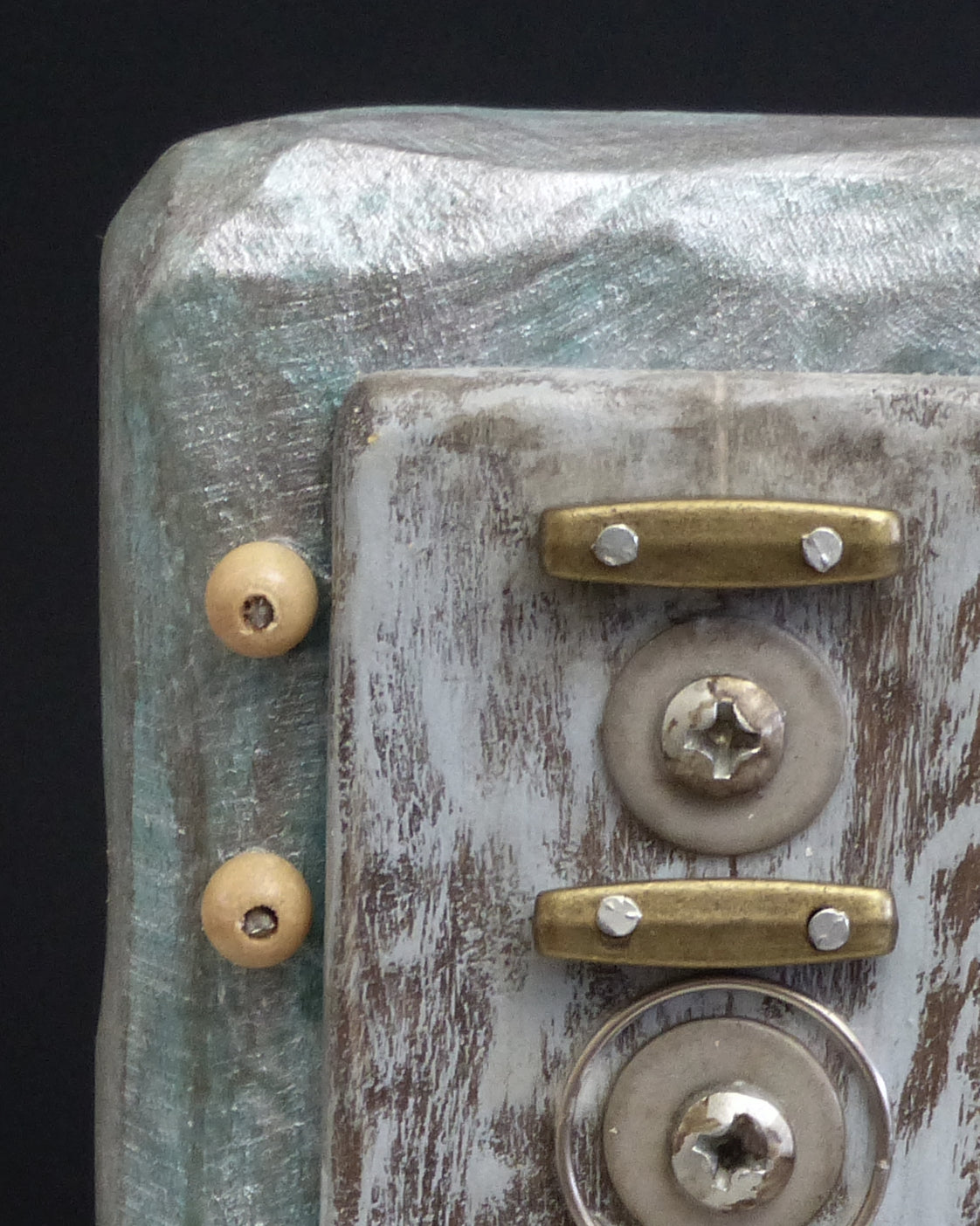 Detail of a Wabi-Sabi sculpture by Robert Schott