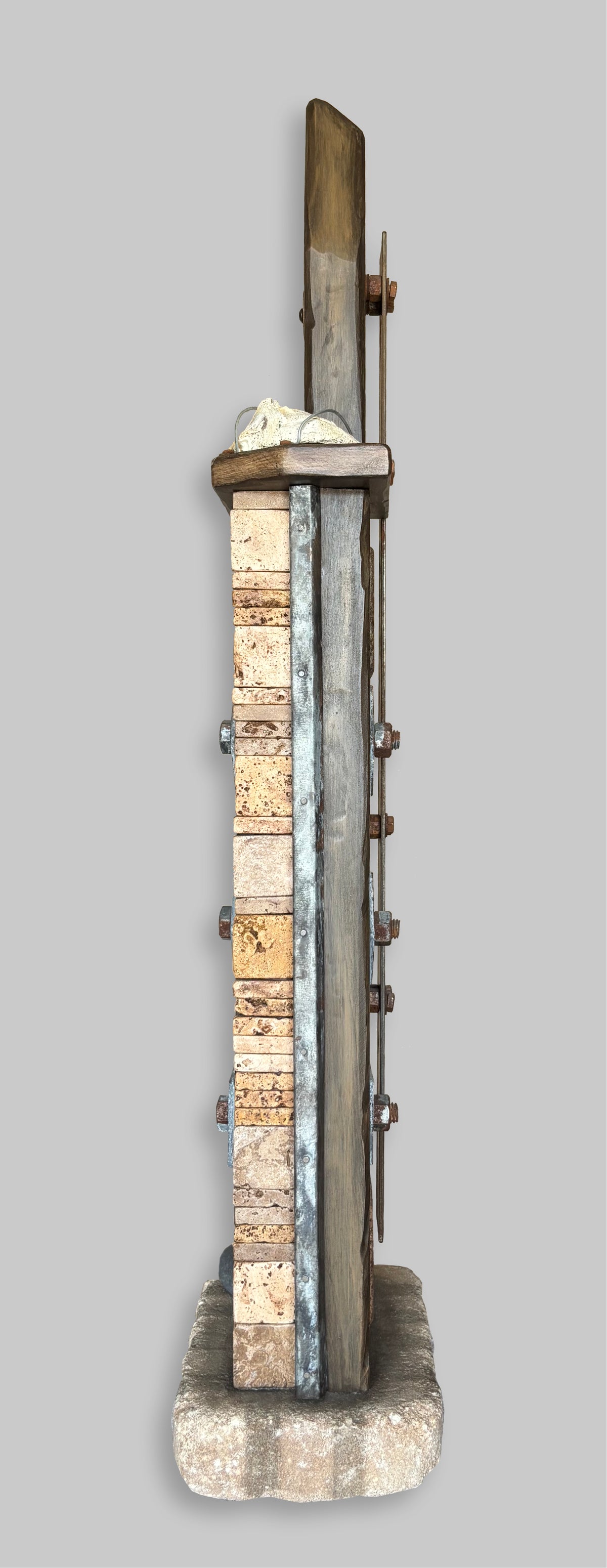 Second side view of sculpture Steel by Robert Schott