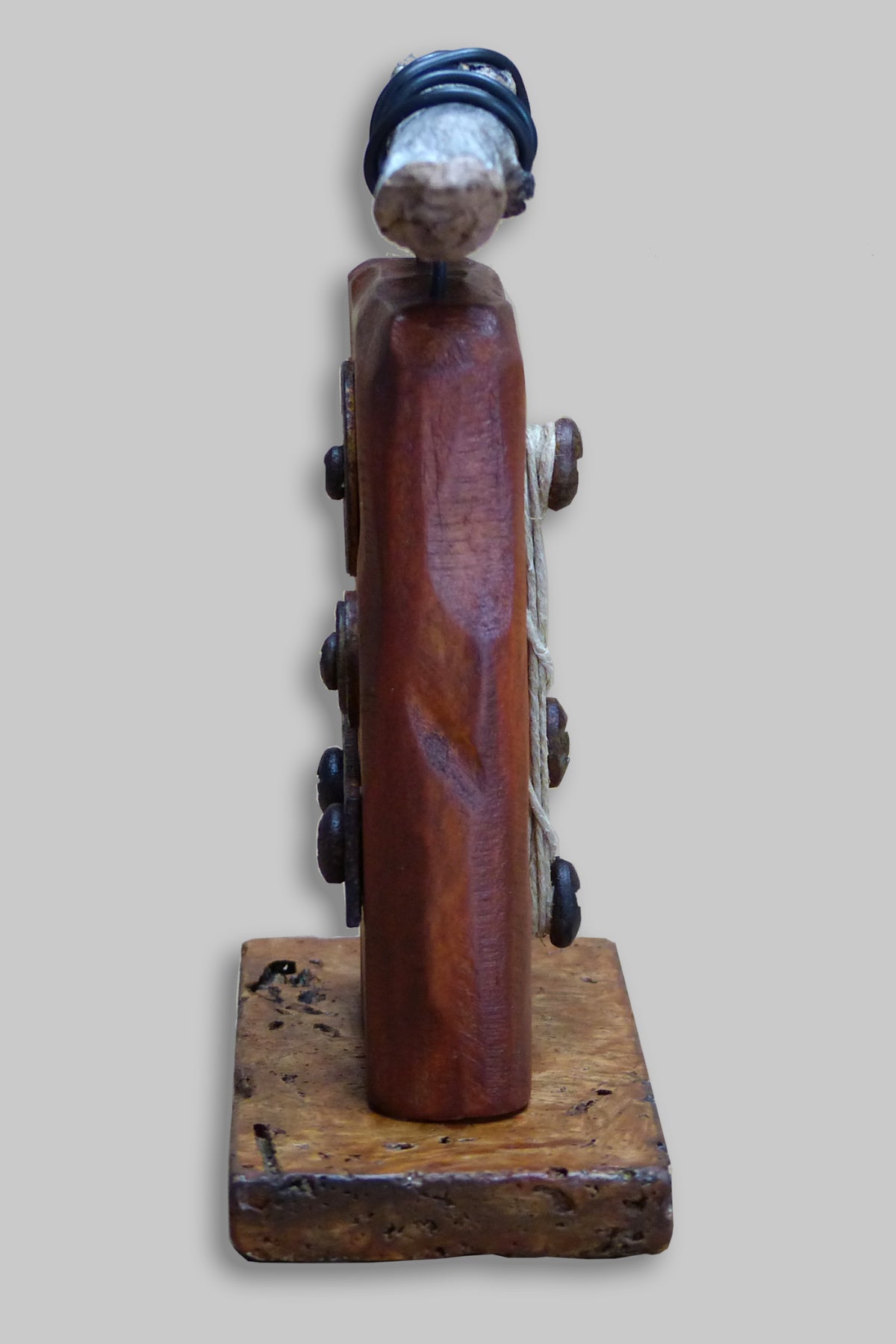 Side view of original small sculpture by Robert Schott