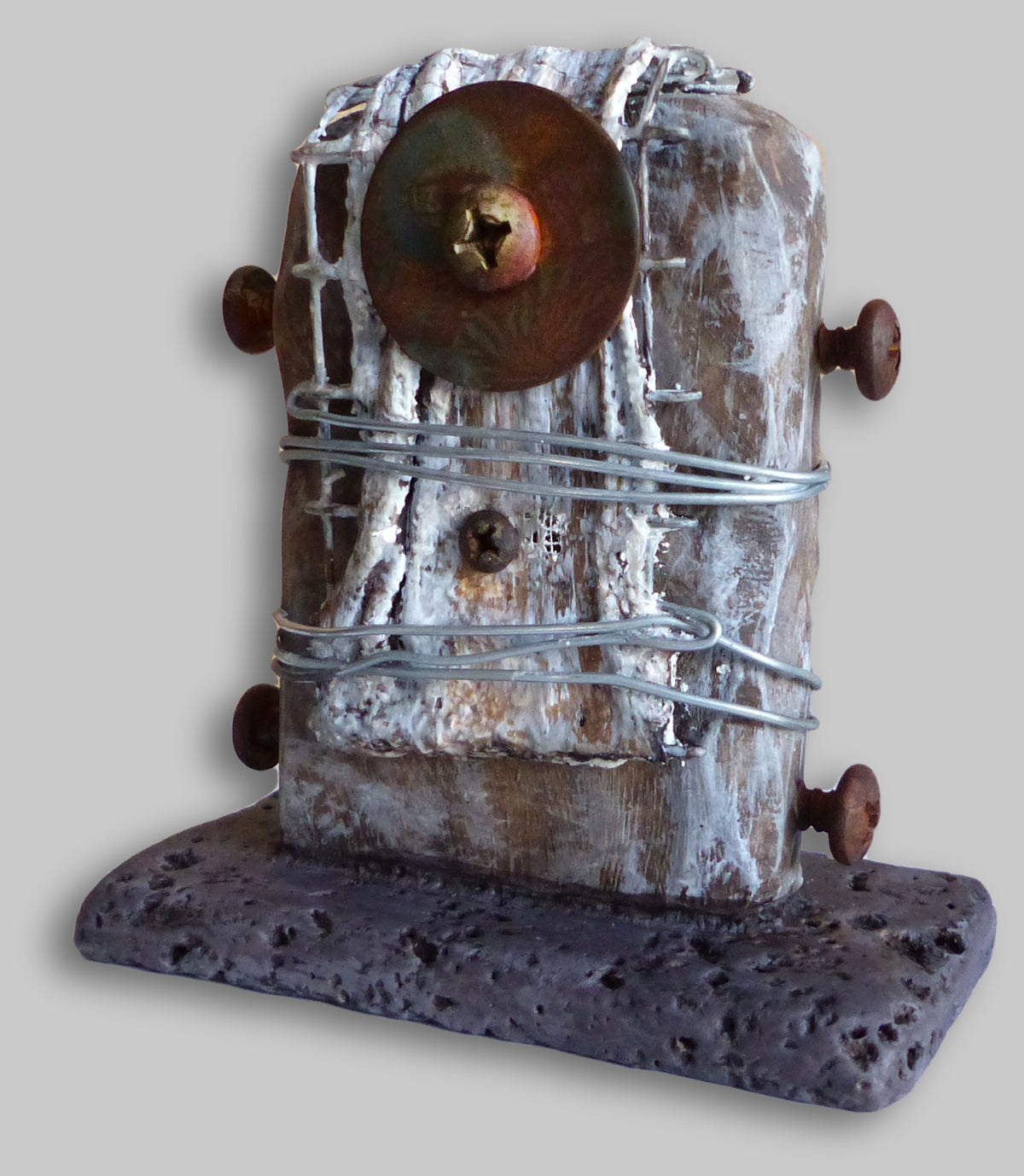 Small found object sculpture by Robert Schott